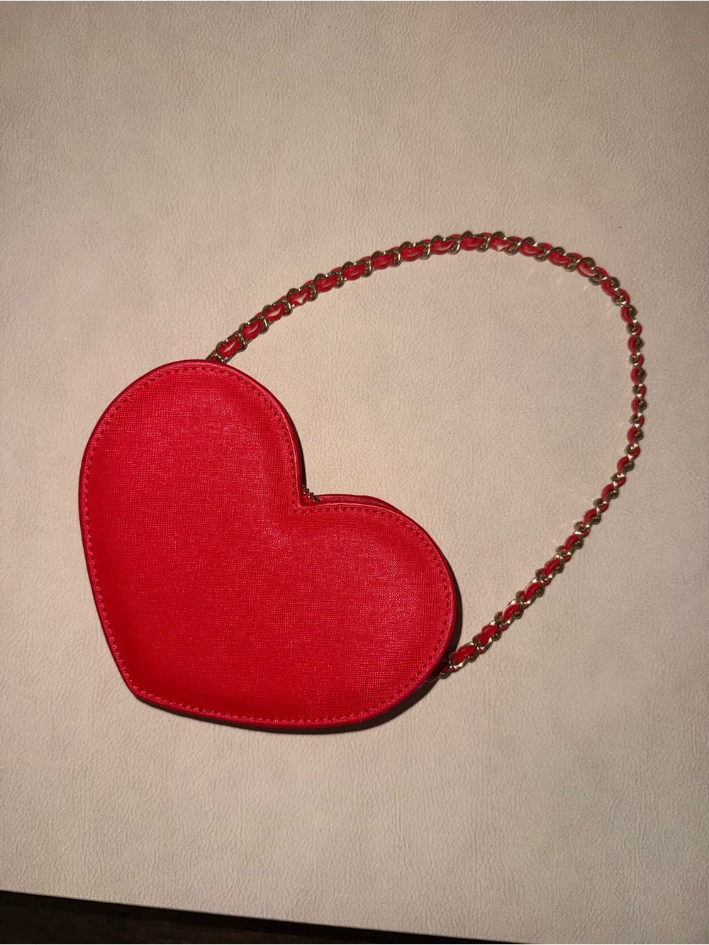 Janie and Jack Red Heart Bag with Chain Strap